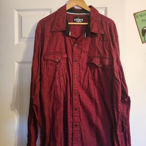 Garth Brooks SEVENS by Cinch Deep Red Shirt